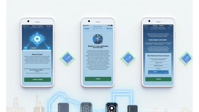 Representación de una pantalla de smartphone mostrando los pasos de conexión de un wearable, con flechas indicando el flujo de datos.
