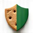 Icono de una galleta digital con escudo de protección